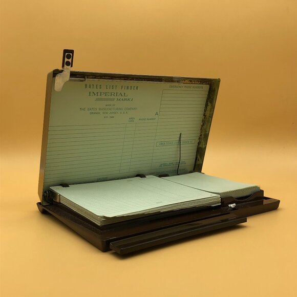 Vintage Bates List Finder Imperial rolodex - 0020S0 - Picture 1 of 3